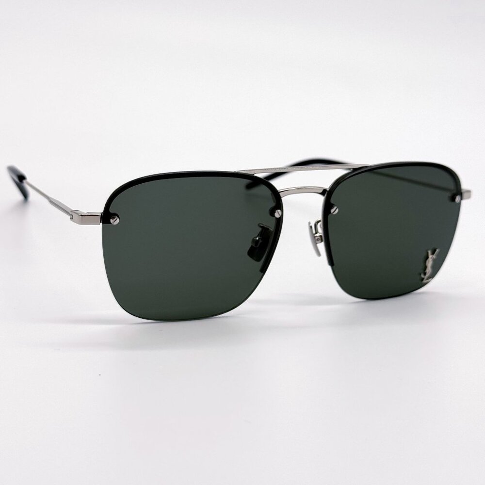 NEW SAINT LAURENT SL309 M 002 SUNGLASSES SL309 001 SILVER UNISEX SL309M 002 - Picture 5 of 10